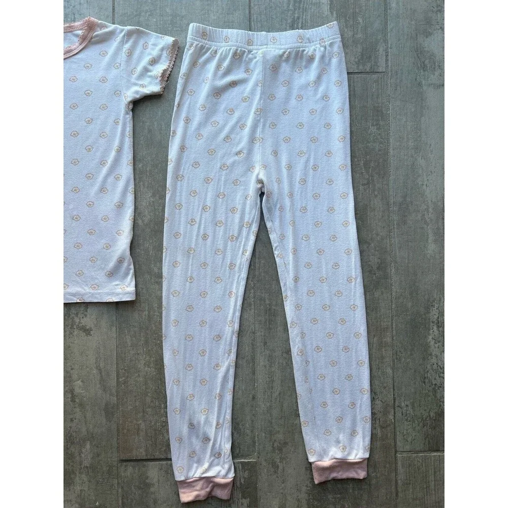 $45 MILKBERRY Pajamas Boutique Designer Bamboo 2 Piece Pjs Set Girls Flower 5T